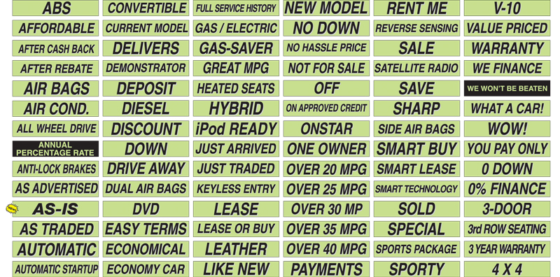 adhesive slogans list