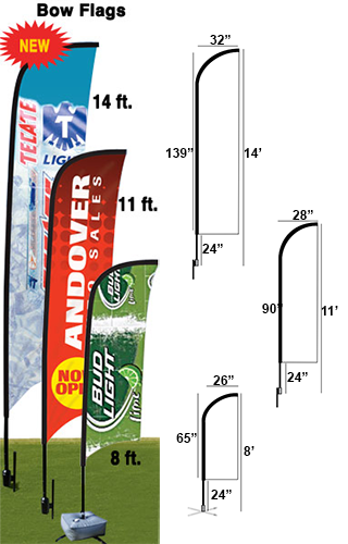 Bow Flags "Swooper"