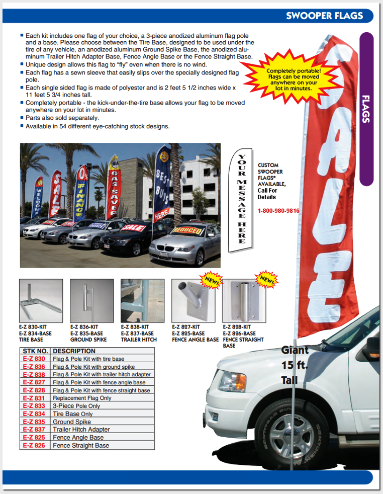 Swooper Flag & Pole Kit