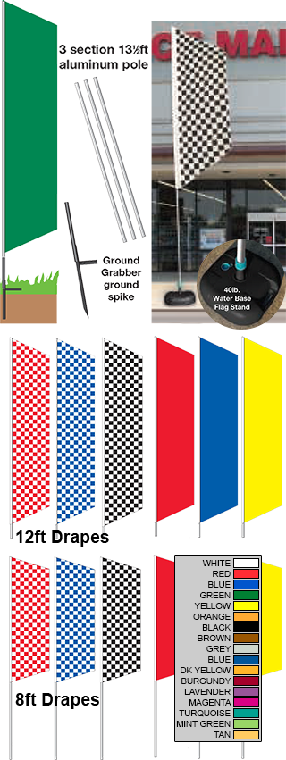 Zephyr Drape Flags