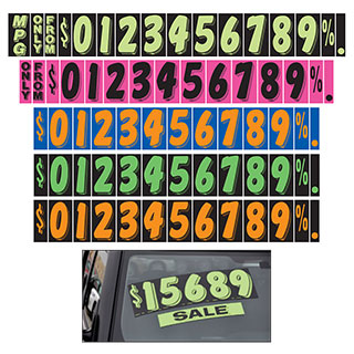 9 1/2 inch Adhesive Numbers