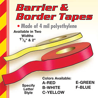 Barrier &amp Border Tape